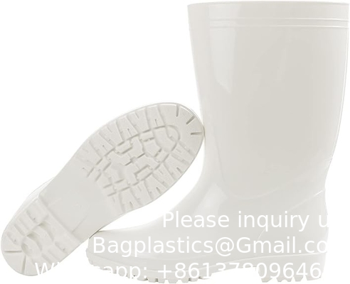 Anti-slip outdoor werk rubberen laarzen hoge hakken standaard Custom logo waterdicht mannen vrouwen pvc regen laarzen visserslaarzen