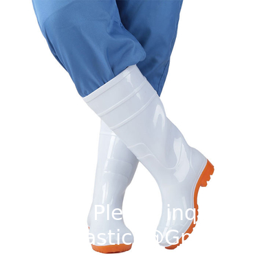 Anti-slip outdoor werk rubberen laarzen hoge hakken standaard Custom logo waterdicht mannen vrouwen pvc regen laarzen visserslaarzen