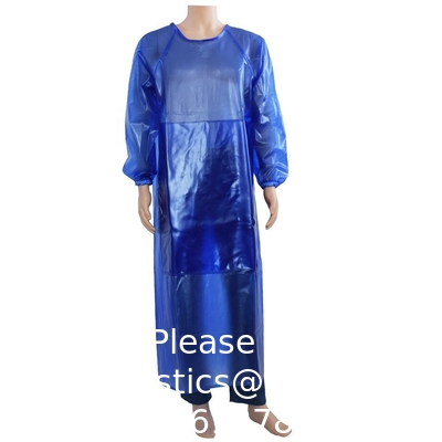 Eco-vriendelijke waterdichte lange mouwen beschermende overalls Custom PVC/TPU schort Eco-vriendelijke voedselverwerkende schort