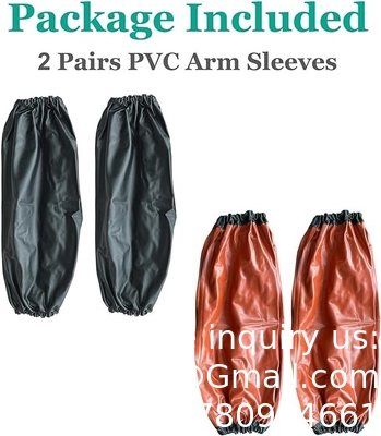 PVC-armsleeves, waterdicht, oliebestendig, beschermingsarmoverhemden met elastische manchetten