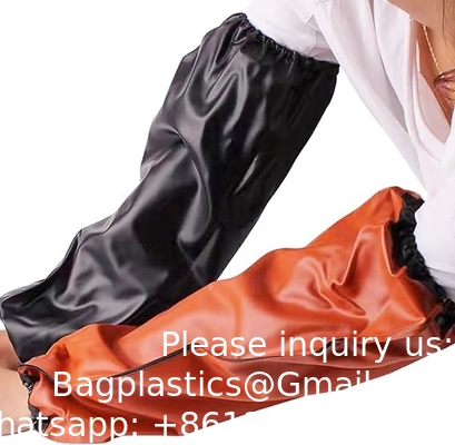 PVC-armsleeves, waterdicht, oliebestendig, beschermingsarmoverhemden met elastische manchetten