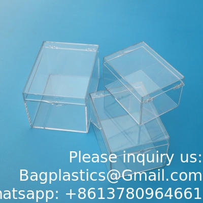 Acryl doos Custom Clear Plexiglass Acrylic Display 5 Side Box Schuifdeksel Poke Poke Mon Card Booster Display