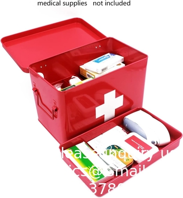 Metalen EHBO-opslagdoos EHBO-kit Medische opslagdoos Medische tin, Metalen medische opslagdoos