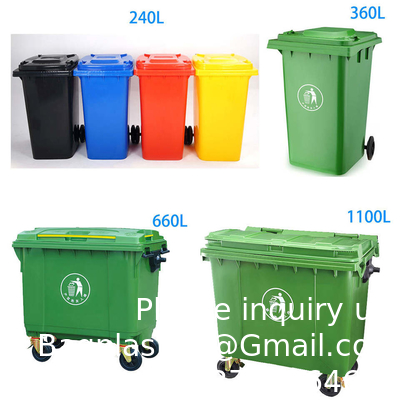 Vuilnisbak Wheelie Garbage Storage Bucket Recycle Waste Bins Dustbin Large Size Garbage Wheelie Bins Garbage Can voor buiten