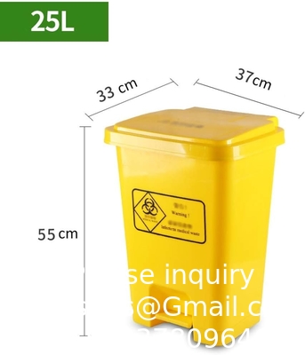 vuilnisbak grote pedaal binnen/buiten vuilnisbakken plastic vuilnisbakken medisch ziekenhuis kliniek afval recycling compostbakken