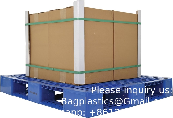 1200*1000 Industriële drie-skids pallets zware Euro HDPE grote stapelbare vierweg aanpassen plastic pallet