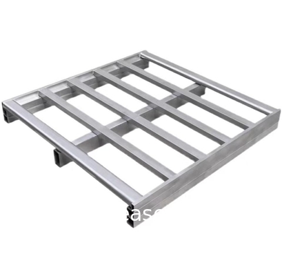 Gegalvaniseerde afgewerkte stalen pallet, uniform vloer statische capaciteit 8000 lb, uniform vork dynamische capaciteit 4000 lb