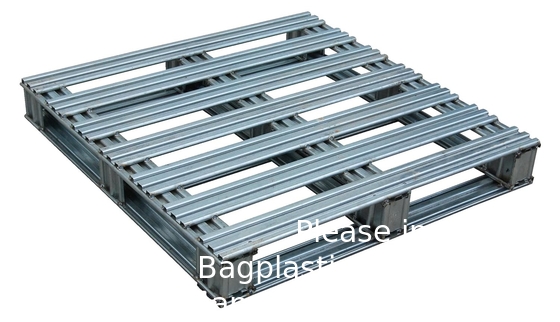 Gegalvaniseerde afgewerkte stalen pallet, uniform vloer statische capaciteit 8000 lb, uniform vork dynamische capaciteit 4000 lb