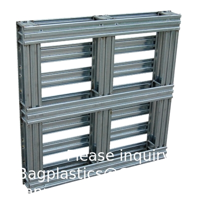 Gegalvaniseerde afgewerkte stalen pallet, uniform vloer statische capaciteit 8000 lb, uniform vork dynamische capaciteit 4000 lb