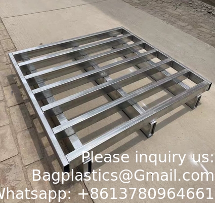 Gegalvaniseerde afgewerkte stalen pallet, uniform vloer statische capaciteit 8000 lb, uniform vork dynamische capaciteit 4000 lb