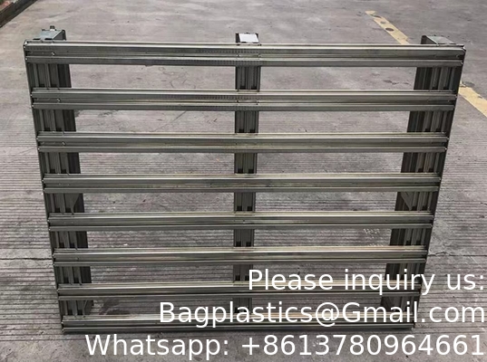 Gegalvaniseerde afgewerkte stalen pallet, uniform vloer statische capaciteit 8000 lb, uniform vork dynamische capaciteit 4000 lb