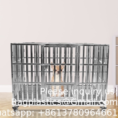 47 inch zware roestvrijstalen hondenkooi hoge angst onverwoestbare en ontsnappingsbestendige hondenkooi kennel voor grote