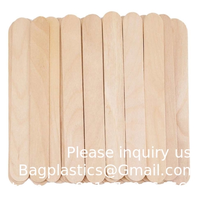 Goedkope medisch gebruik Tong depressors gekleurd wegwerp 6 inch niet-steriele bulk houten tong depressor
