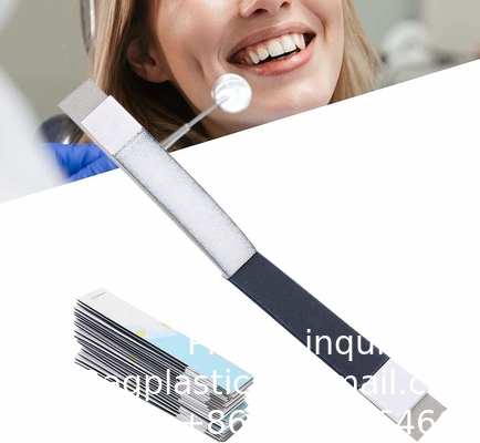 Tandheelkundige tandarts Articulatiepapier Blauwe strepen Tandheelkundige laboratoriumproducten Rechte vorm Articulatiepapier Tandheelkundige
