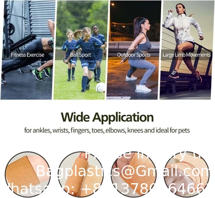 Kinesiologie Elastiek Athletic Crepe Sport Tape Desinfectie Huidkleur Huisdierverband Cohëntief Zelfklevend Verband