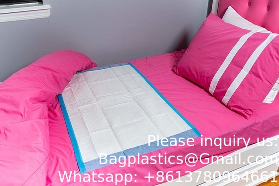 Eenmalige onderkussens Ultra Absorberende Ondekussens Baby Volwassen Huisdier Bedkussens Worry Free Overnight Protection Non-Skid Multiple