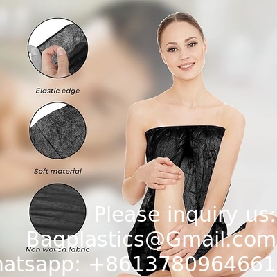 Eenmalig spa-body wrap sauna badrok verstelbare badjas ademende jurken voor vrouwen schoonheidssalon, zonnebaden, tatoeage