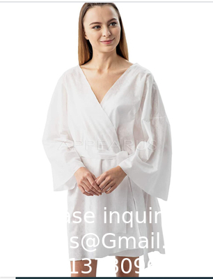 Eenmalige niet-geweven kimono Japan Mannen Vrouwen Kleding PP Materiaal Wit Zwart Kleding Haar Kleding Uniform Voor Massage Nylon