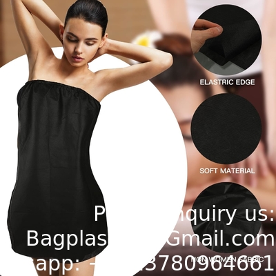 Spa Sarong Massagekleed PP Wegwerp badjas Badjurk zonder riemen Voor Spa schoonheid sauna