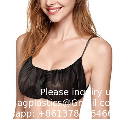 Hotel Beach BH OEM Hoogwaardige One-Piece BH Zwarte schouderbanden Vrouwen Sexy Wegwerp Spa BHs