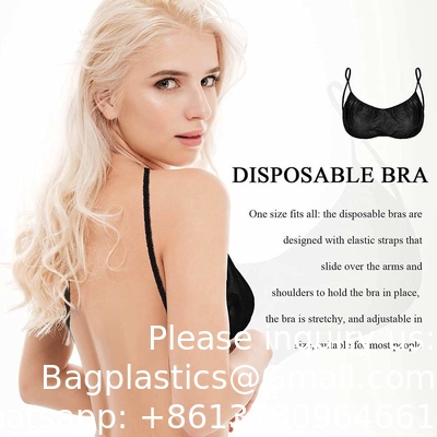 Hotel Beach BH OEM Hoogwaardige One-Piece BH Zwarte schouderbanden Vrouwen Sexy Wegwerp Spa BHs