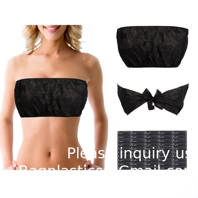 Hotel Beach BH OEM Hoogwaardige One-Piece BH Zwarte schouderbanden Vrouwen Sexy Wegwerp Spa BHs