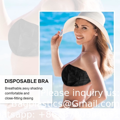 Hotel Beach BH OEM Hoogwaardige One-Piece BH Zwarte schouderbanden Vrouwen Sexy Wegwerp Spa BHs