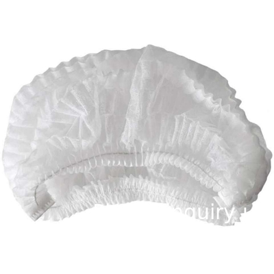 Bouffant Caps Wegwerp Douche Cap Custom Hotel Amenity Bad Spa Hair Cap Waterdicht Wegwerp Witte Hoofd Cap