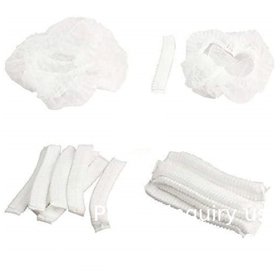 Bouffant Caps Wegwerp Douche Cap Custom Hotel Amenity Bad Spa Hair Cap Waterdicht Wegwerp Witte Hoofd Cap