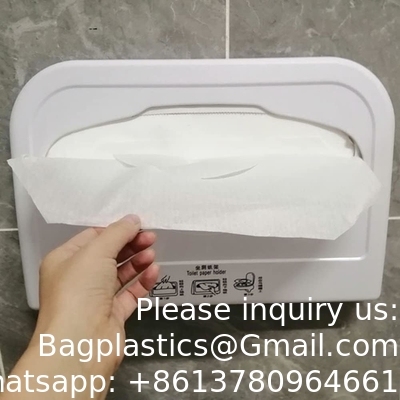 Eenmalige toiletstoelbedekking Flussable en biologisch afbreekbaar papier toiletstoelbedekking voor volwassenen kinderen, geweldig voor hotel
