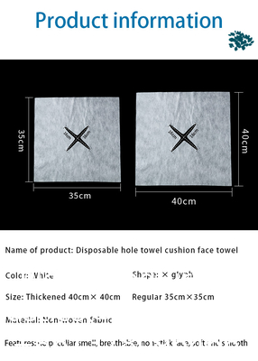 Massage Niet-geweven wegwerphanddoek met hoofdsteun Wegwerp schoonheidssalon Grot Massage Mat Kussen Handdoek