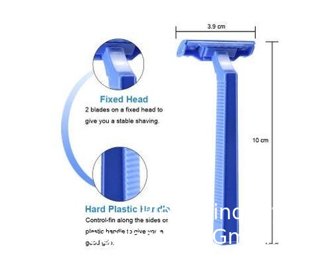 Hoge kwaliteit roestvrij staal scherp scheerapparaat plastic handvat populair wegwerp scheerapparaat medisch scheerapparaat
