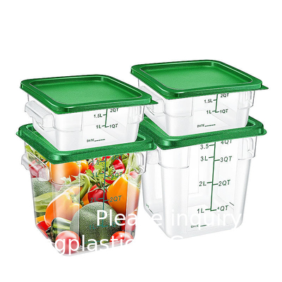 Duurzaam recyclebaar plastic voedselopslagcontainer Rijstopslag Keukenorganisator PC voedselopslagcontainer
