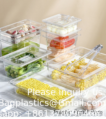 Persoonlijke grootte Commerciële horeca-apparatuur Hotel restaurant benodigdheden Scheren schotel PC Plastic Gastronorm container