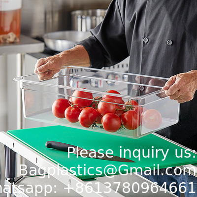 Persoonlijke grootte Commerciële horeca-apparatuur Hotel restaurant benodigdheden Scheren schotel PC Plastic Gastronorm container