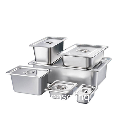 Hoogwaardige roestvrijstalen standaard voedselpan Gastronorm voedselcontainer GN Pan