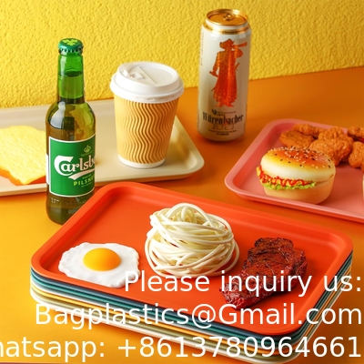 Plastic Fast Food Trays Bulk Restaurant Serving Trays Cafeteria Trays Grill Tray School Lunch Trays Rechthoekig