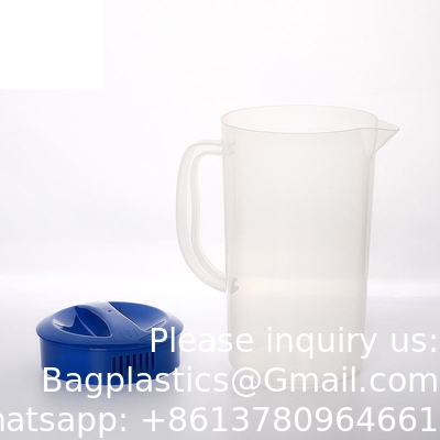 Plastic pot met deksel BPA-vrij milieuvriendelijke karafes mengdrankwaterpot limonade sap drank pot ijs