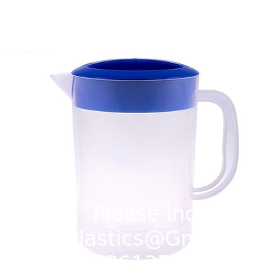 Plastic pot met deksel BPA-vrij milieuvriendelijke karafes mengdrankwaterpot limonade sap drank pot ijs