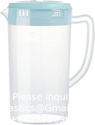 Restaurantbenodigdheden, keukenbenodigdheden, hotelbenodigdheden, waterkarafe met deksel 1.8L waterpot Plastic pitcher
