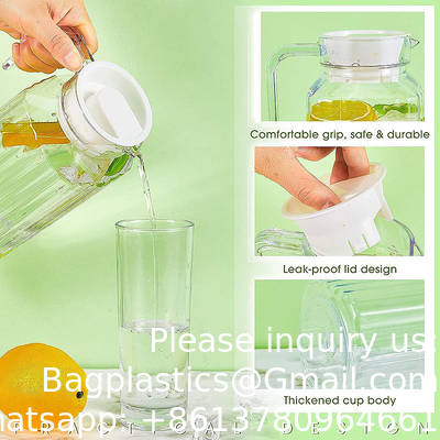 Hoogwaardige 1800 ml water karafe glazen sap kruk restaurantbenodigdheden, keukenbenodigdheden, hotelbenodigdheden