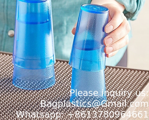 8oz Custom Tumbler Cup Logo Amber Drinkglassen Water Tumbler Plastic Tumbler Drankbeker