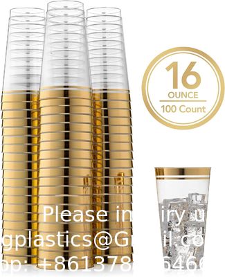 Fabrieksprijs Hoogwaardige Tumbler Cups In Bulk Juice Beverage Glassen Drinken Plastic herbruikbare cups