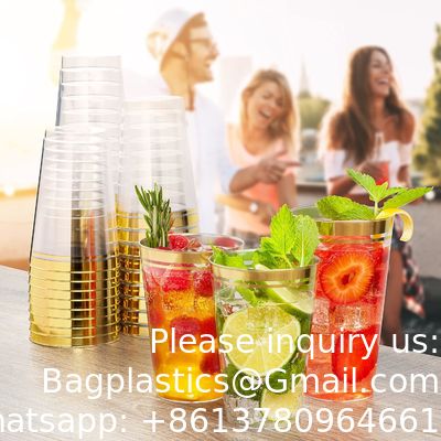 Fabrieksprijs Hoogwaardige Tumbler Cups In Bulk Juice Beverage Glassen Drinken Plastic herbruikbare cups