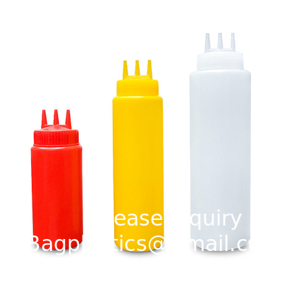 Geurenflessen voor vloeistoffen voor siroop, ketchup, sauzen, dressing, olie, honingflessen