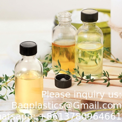 Kleine heldere glazen flessen met deksels Boston Proefflessen voor drankjes, sappen, wellness, gembershots, whisky, vloeistoffen
