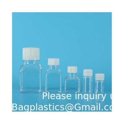 Laboratoriumbenodigdheden voor reagensflessen PETG 5 ml, 10 ml, 30 ml, 60 ml, 125 ml steriele kunststofcelcultuurmedium reagensfles