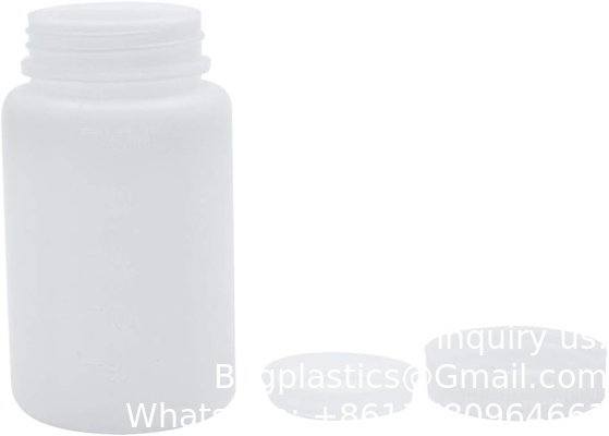 HDPE-plasticflessen met brede mond Lab-monsterflessen Laboratoriale reagensflessen Proefdichtingsflessen