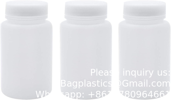 HDPE-plasticflessen met brede mond Lab-monsterflessen Laboratoriale reagensflessen Proefdichtingsflessen