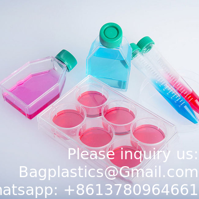 T25 T75 T175 Laboratorium Plastic Steriele wegwerpcultuur media Flask Celleweefselcultuur Flask Flatte